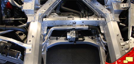 2020 Corvette C8 Engine Coolant Routing