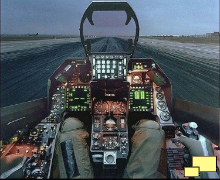 Jet Fighter Cockpit, the inspiration for the C8 HVAC Controls