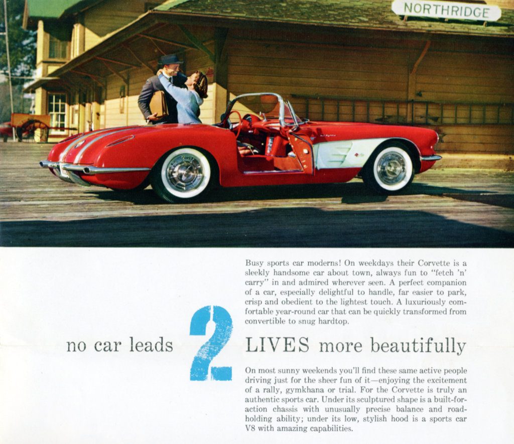1958 Corvette, Northridge CA Train Station
