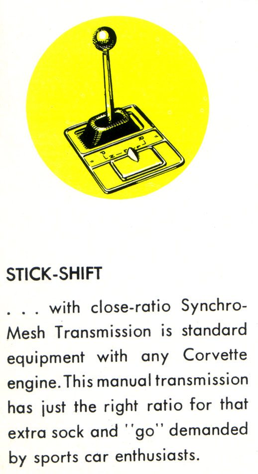 1957 Corvette Four Speed Transmission Brochure Scan