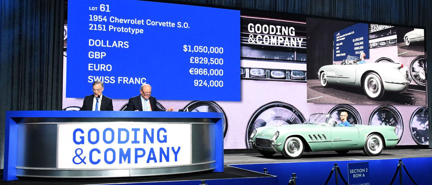1954 Corvette Prototype at the 2023 Pebble Beach Gooding Auction