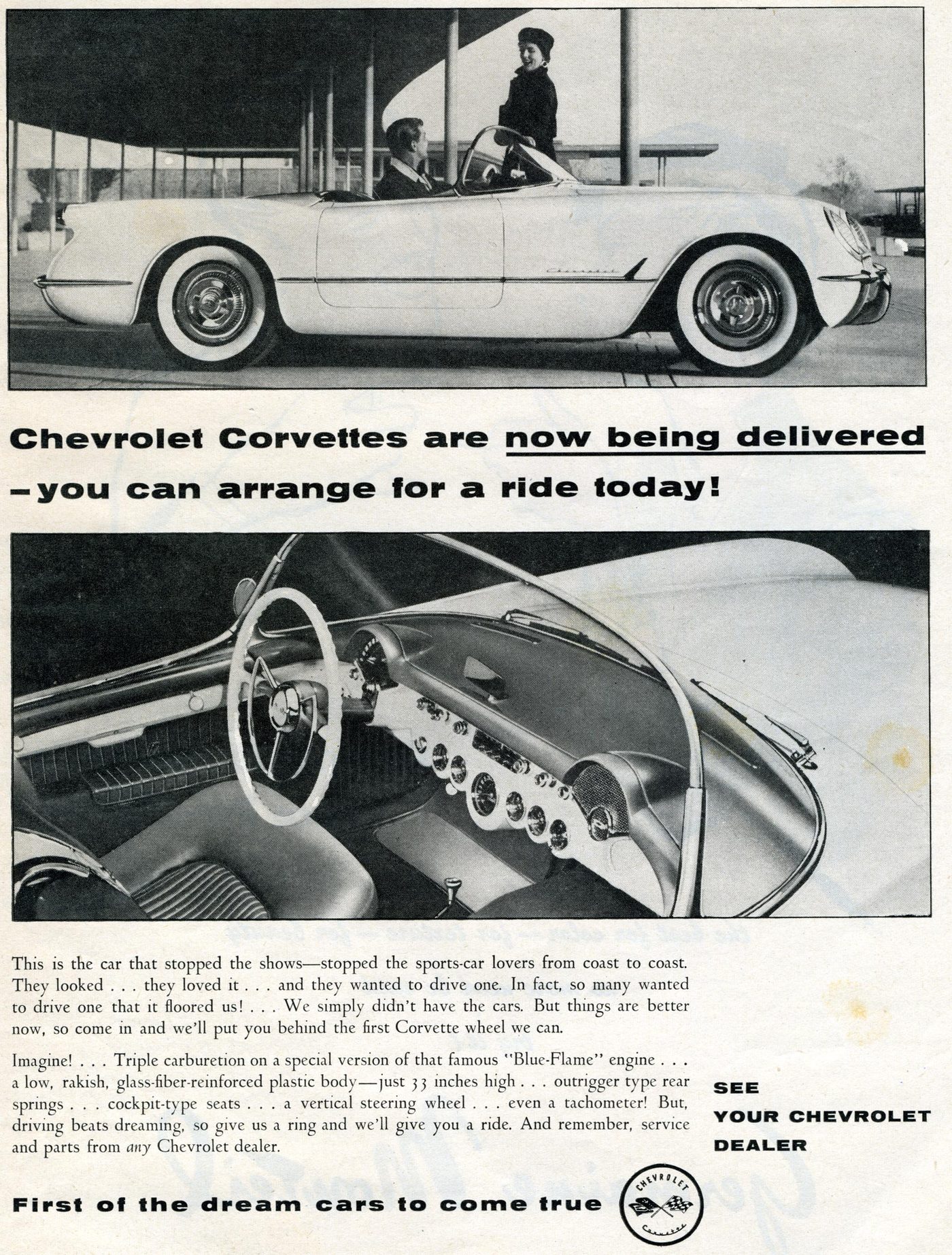 1954 Corvette Ad