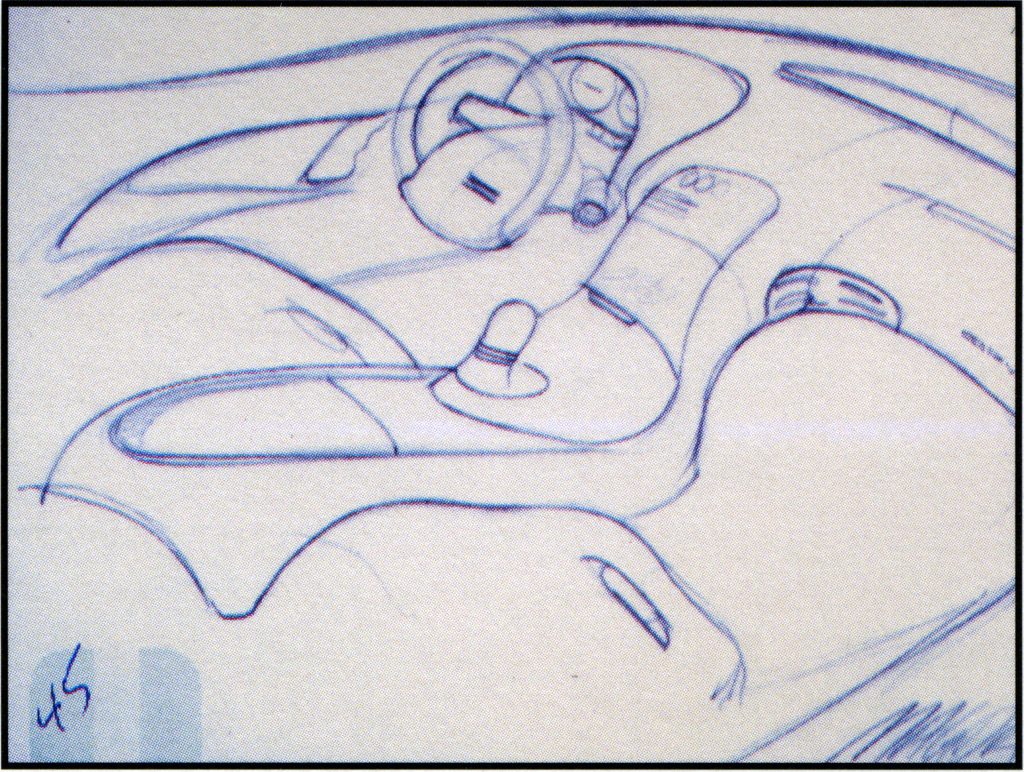 C5 Corvette interior design rendering